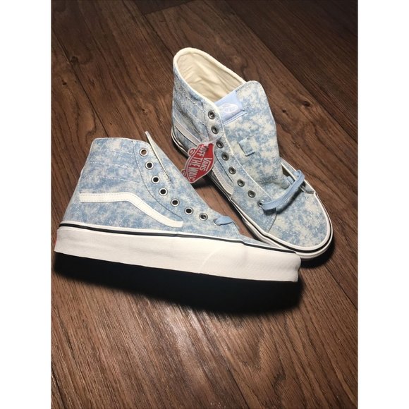 Vans Men's Sk8-Hi Tapered Casual Sneakers Canvas Denim Blue Size 8.5 Men’s - Picture 1 of 2